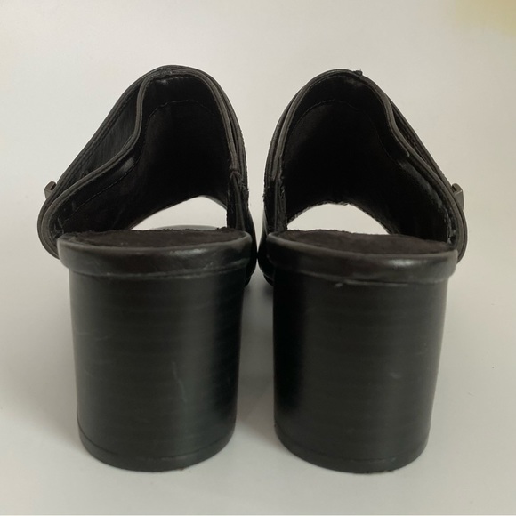 Aerosoles black faux leather open toe mule 7 - Picture 5 of 9